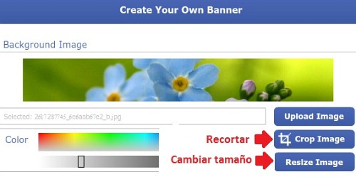 Crea tu propio banner para facebook