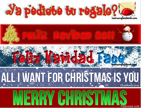 banner navideños para Facebook