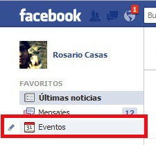Facebook exportar eventos