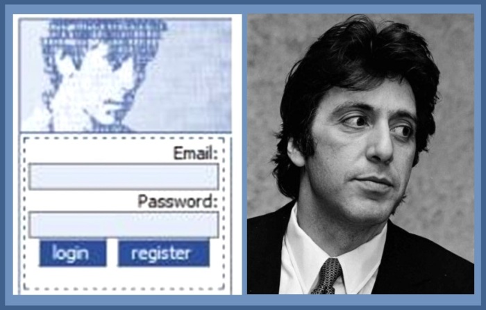 La cara de Al Pacino fue el rostro de la primera versión de Facebook